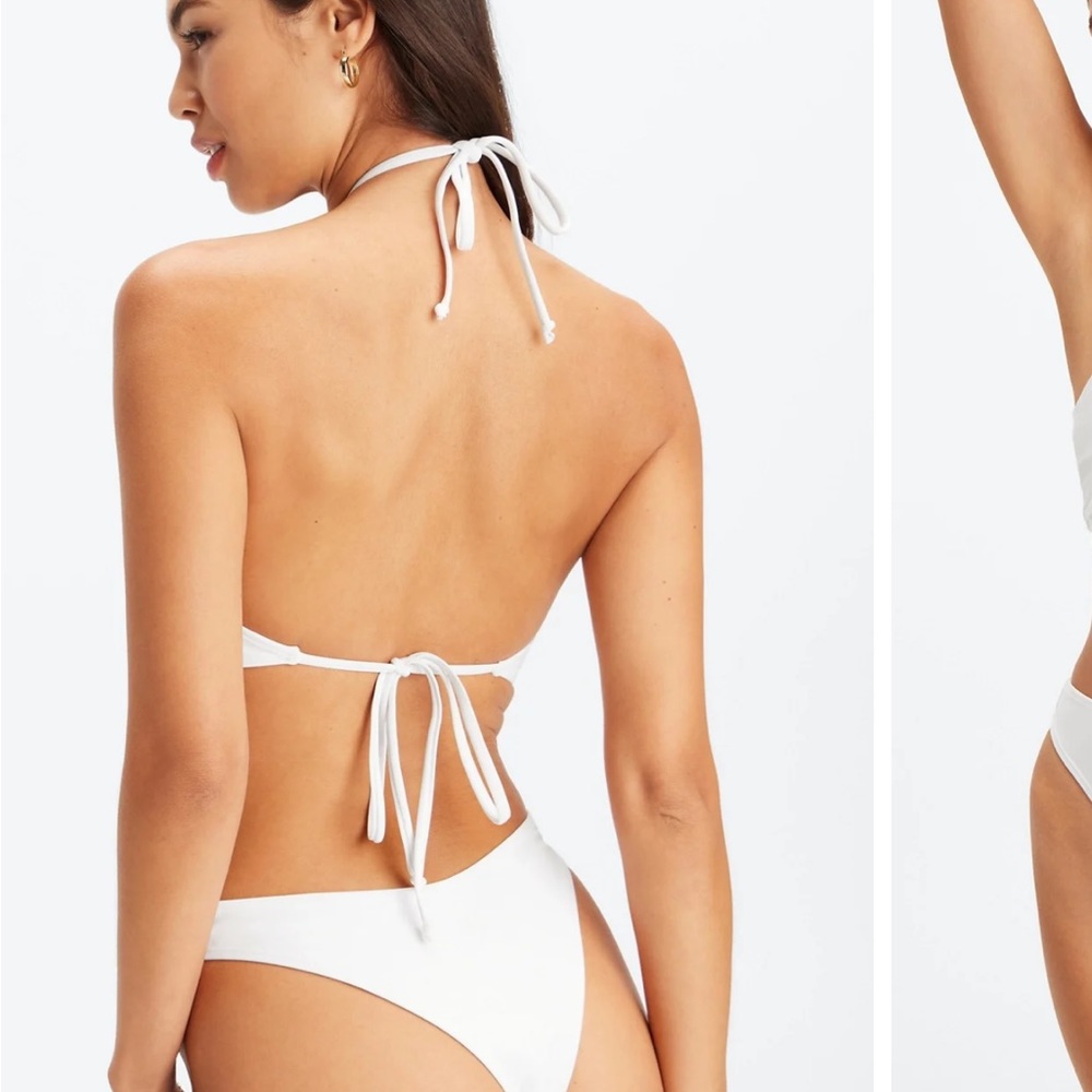 New/never worn white swimsuit. Perfect for a Bachelorette party!